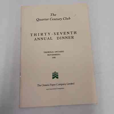 QCC 37th Annual Dinner Members Book