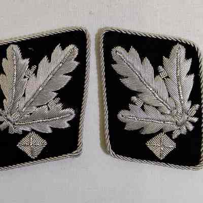 German SS Gruppenführer collar tabs