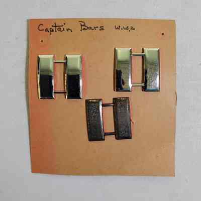 WW2 Captain's Bars pins