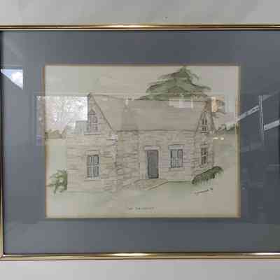 "The Tollhouse" watercolor painting