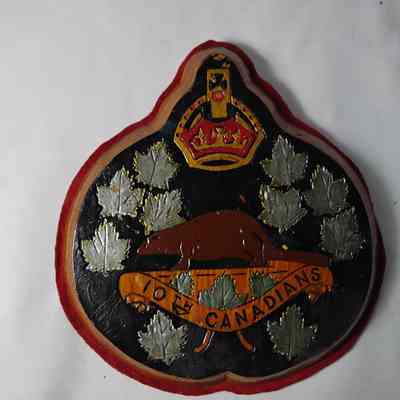 10th Canadians plaque