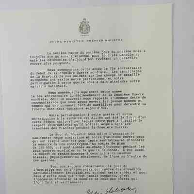 Front of French letter