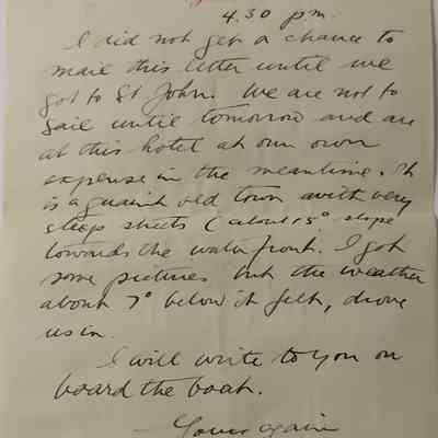 Letter from Harry Anger - December 1916