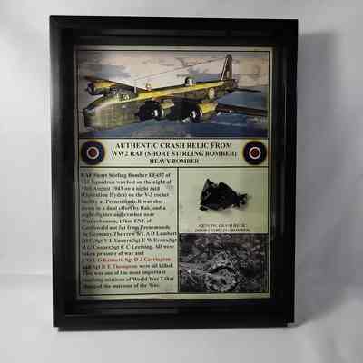 Authenic crash relic from WW2 RCAF (short Stirling bomber) heavy bomber display