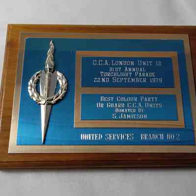 United services branch 2 plaque