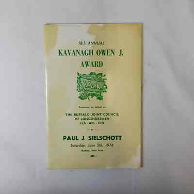 18th annual Kavanagh Owen J Award booklet