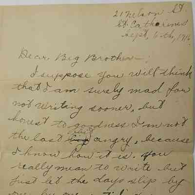 Letter from Rhea Burch - September 1916
