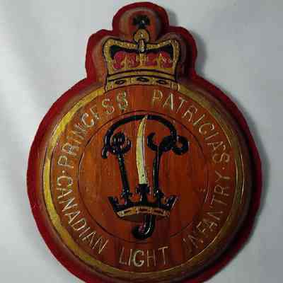 Princess Patrick Canadian light infantry plaque