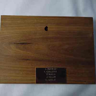 Back of plaque