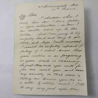 Letter to Rhea Burch- March 1916