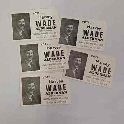 H. Wade Thorold Alderman Vote Cards (5)