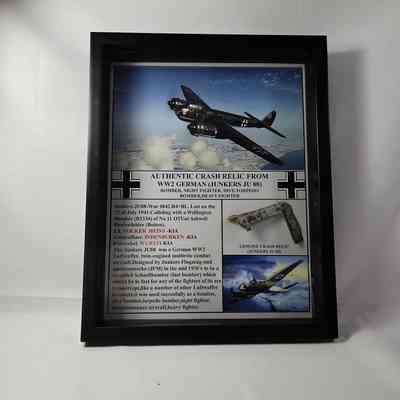 Uthentic crash relic from WW2 German (Junkers ju 88) display