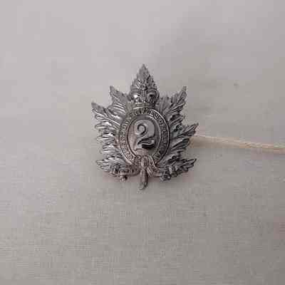 Silver maple leaf pin
