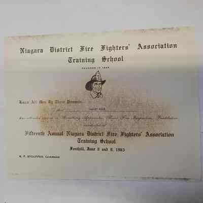 Photocopy Certificate; NDFFA Training School