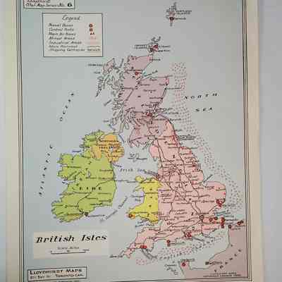 Front of object G: Map of the British Isles