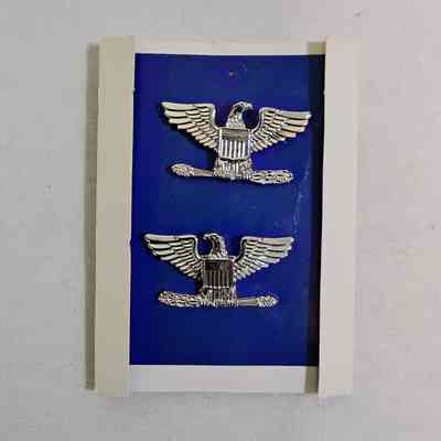 1966 Military Col. Rank Shoulder Insignia Pins