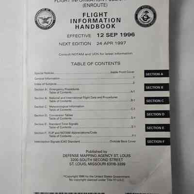 Flight information handbook