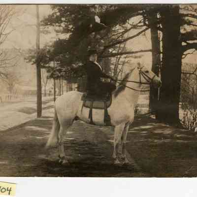 Ada Shipman on Horseback
