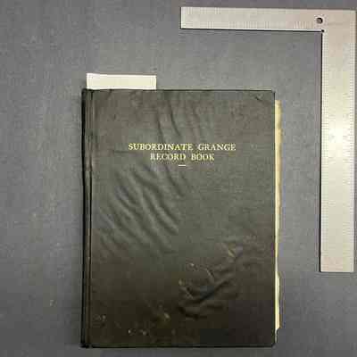 Subordinate Grange Record Book Arlington Grange No. 139 1978-1983