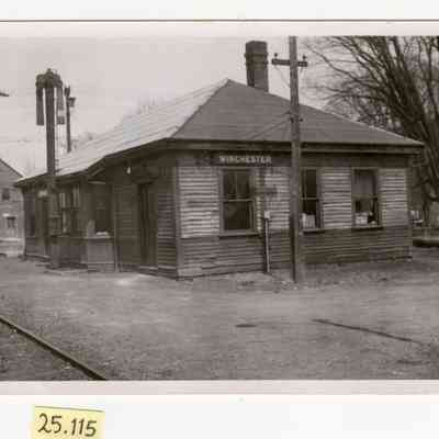 Winchester Railroad Station April 1959