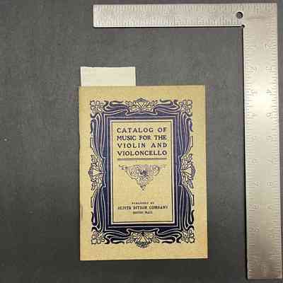 Catalog of Music for the Violin and Violoncello