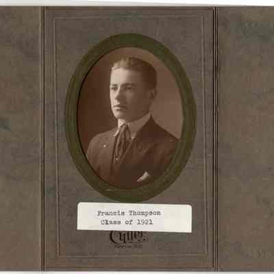 Portrait of Francis Thompson, Class of 1921