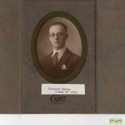 Portrait of Glenroy Handy, Class of 1921