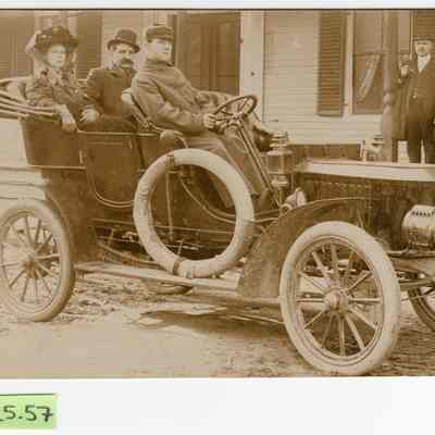 People Posing in a Car