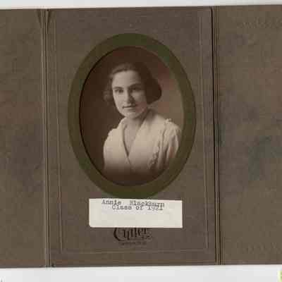 Portrait of Annie Blackburn, Class of 1921