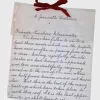 Correspondence Received, (1 folder, 1908)