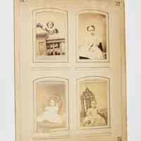 Portrait Album Page Featuring Formerly Enslaved Children