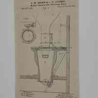 Water-Closet for Railroad Cars Patent Drawing