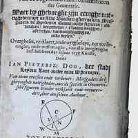          De ses eerste Boecken Euclidis, Van de Beginselen ende Fondamenten der Geometrie
