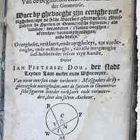          De ses eerste Boecken Euclidis, Van de Beginselen ende Fondamenten der Geometrie