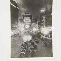 Times Square Illuminated by Electric Lights
