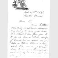          Correspondence Received, (1 box, 3 folders, 1886-1909) picture number 2
   