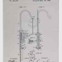 Patent Drawing for Locking Rack for Hats, Coats, and Umbrellas by Lewis H. Latimer (1896)