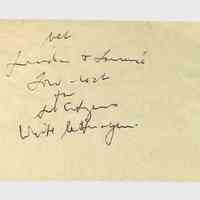         Correspondence Sent and Received, (6 folders, ca. 1960-ca. 1985) picture number 29
   