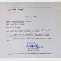          Correspondence Sent and Received, (6 folders, ca. 1960-ca. 1985) picture number 30
   