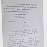          Correspondence Sent and Received, (6 folders, ca. 1960-ca. 1985) picture number 40
   
