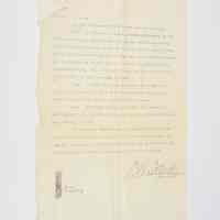 Signed Engineering Document by Lewis H. Latimer – Elevator Safety Mechanism