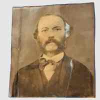 Tintype of George W. Latimer, circa 1870.