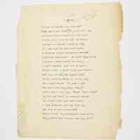 "By Phone" – A Typed Poem with Handwritten Annotations