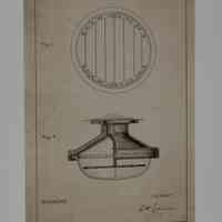 Technical Drawing of an Incandescent Light Bulb Design