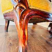          Victorian-Style Slipper Armchair Upholstered Chair from Lewis Latimer's Home picture number 2
   