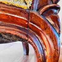          Victorian-Style Slipper Armchair Upholstered Chair from Lewis Latimer's Home picture number 5
   