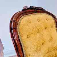          Victorian-Style Slipper Armchair Upholstered Chair from Lewis Latimer's Home picture number 6
   
