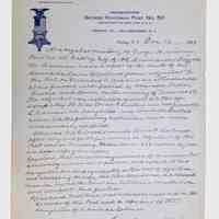 Correspondence, (1 folder, 1893-1935)