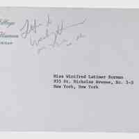          Correspondence Sent and Received, (6 folders, ca. 1960-ca. 1985) picture number 52
   