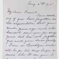          Correspondence Sent and Received, (24 folders, 1879-1923) picture number 27
   